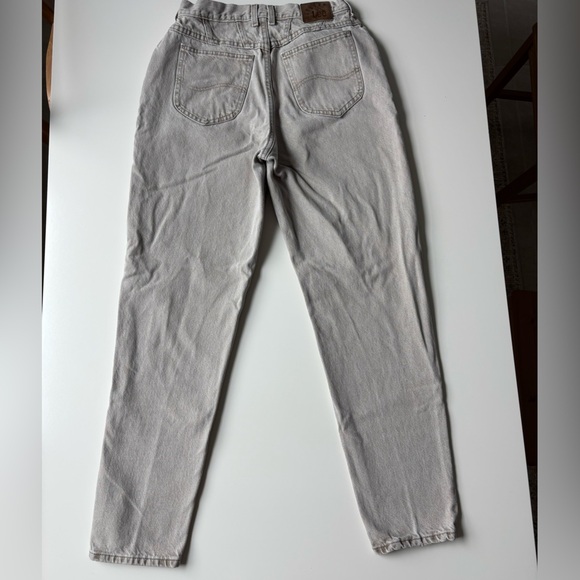 VTG Lee Riders High Waist Vintage MOM Gray Tapered Denim Jeans Size 12 M - Picture 5 of 10